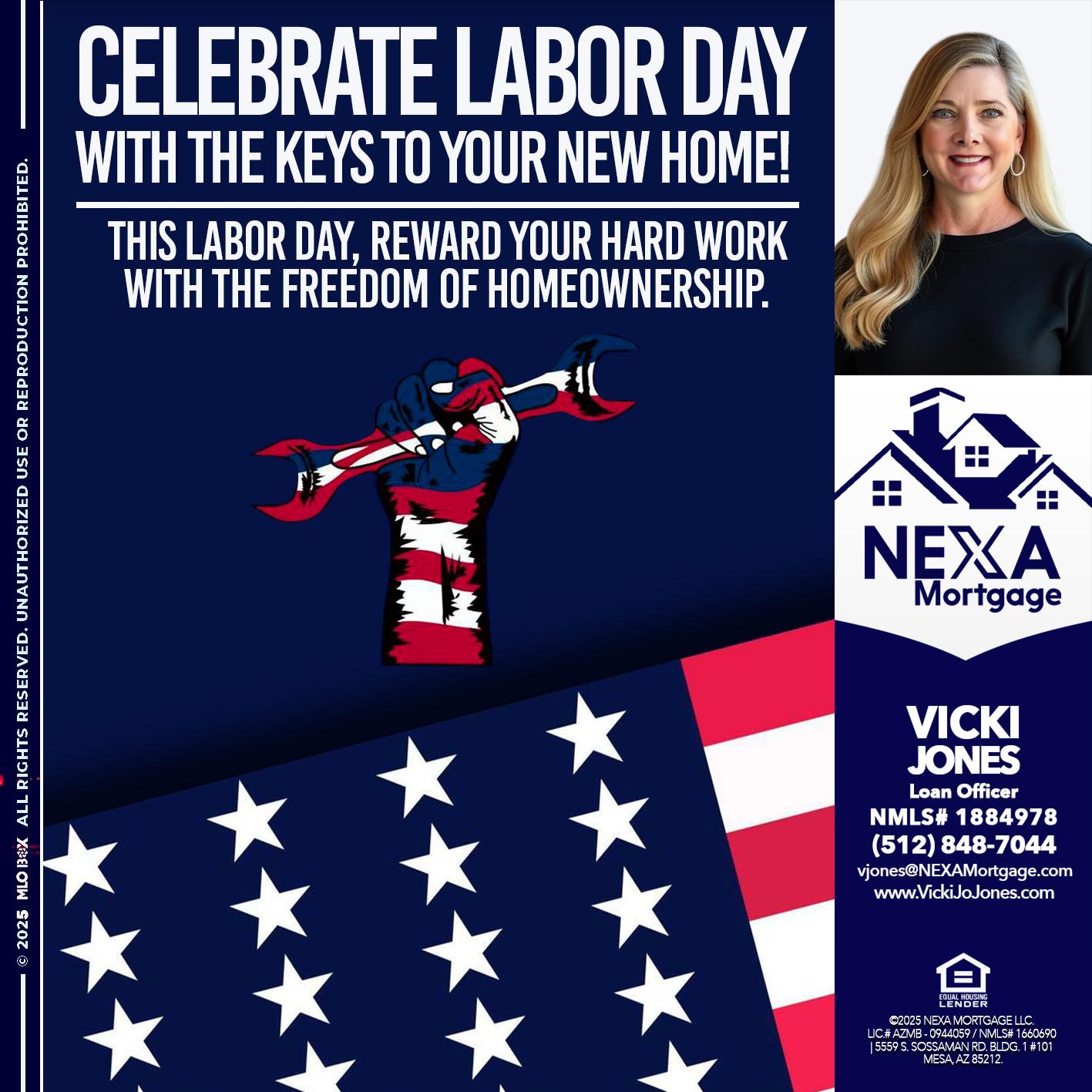 CELEBRATE LABOR DAY - Vicki Jones -Loan Officer