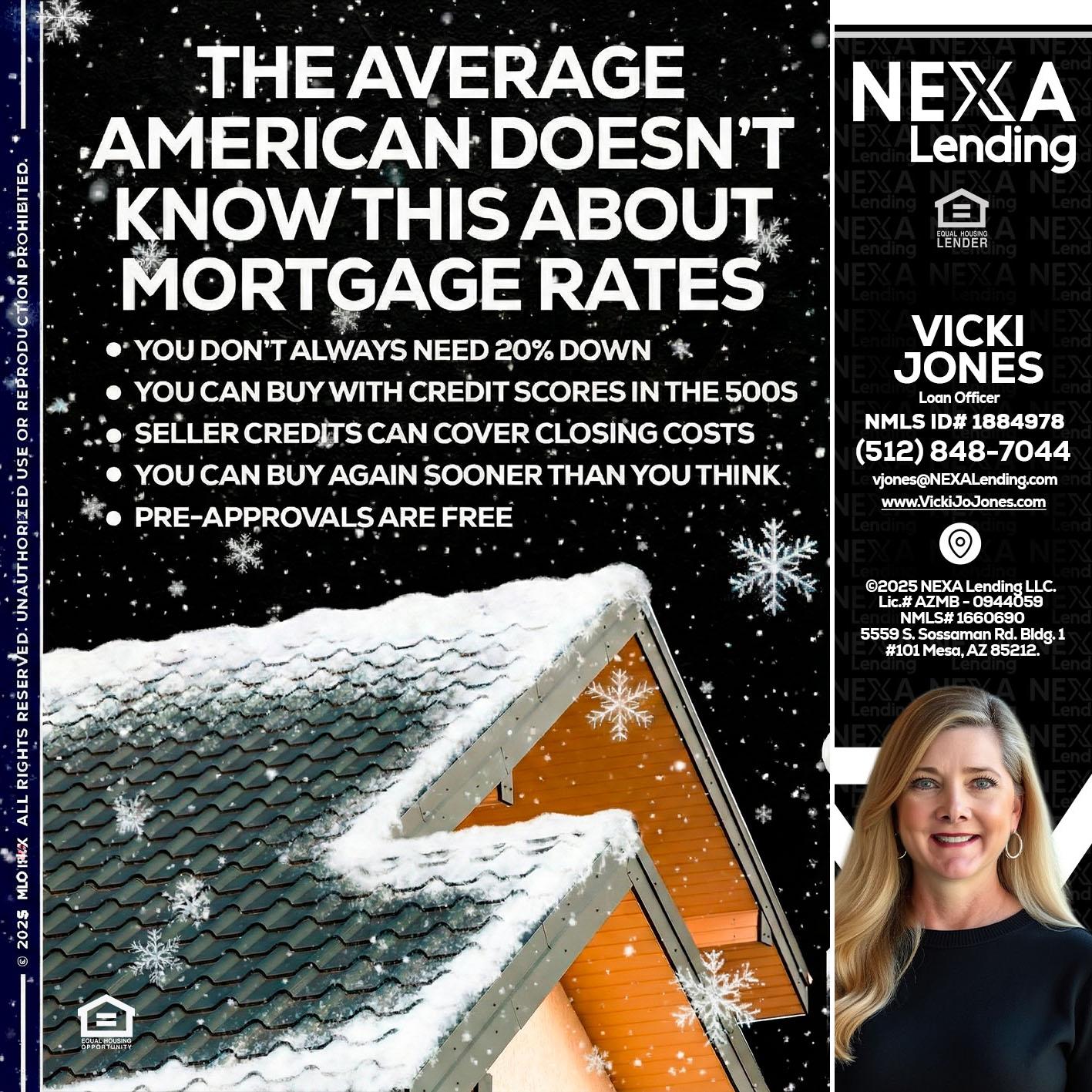 THE AVERAGE - Vicki Jones -Loan Officer