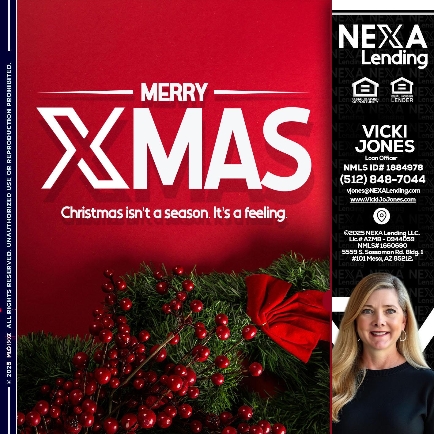 merry xmas - Vicki Jones -Loan Officer