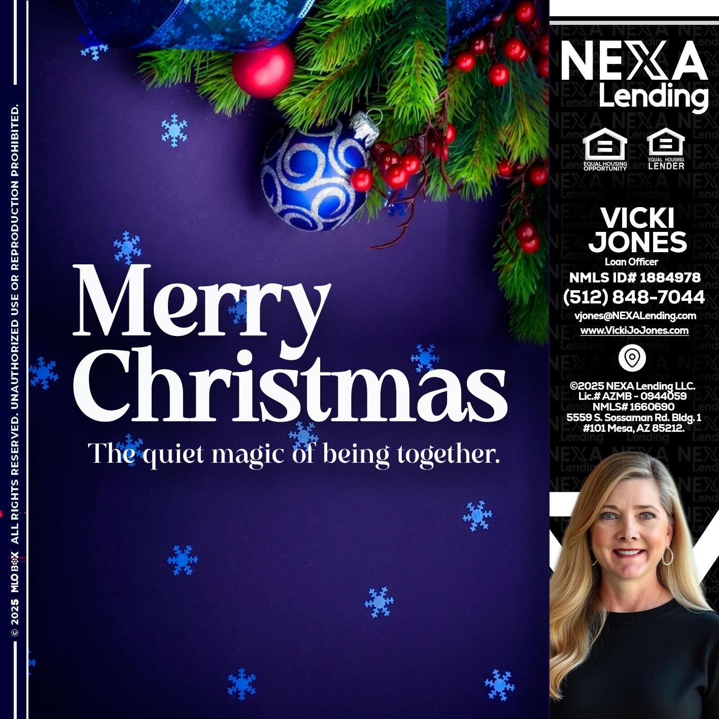 merry christmas - Vicki Jones -Loan Officer