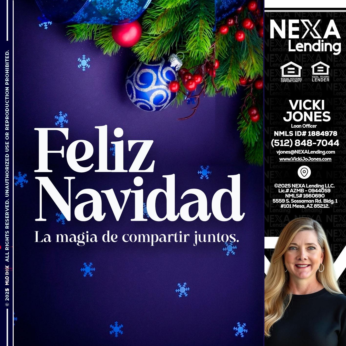 FELIZ NAVIDAD - Vicki Jones -Loan Officer