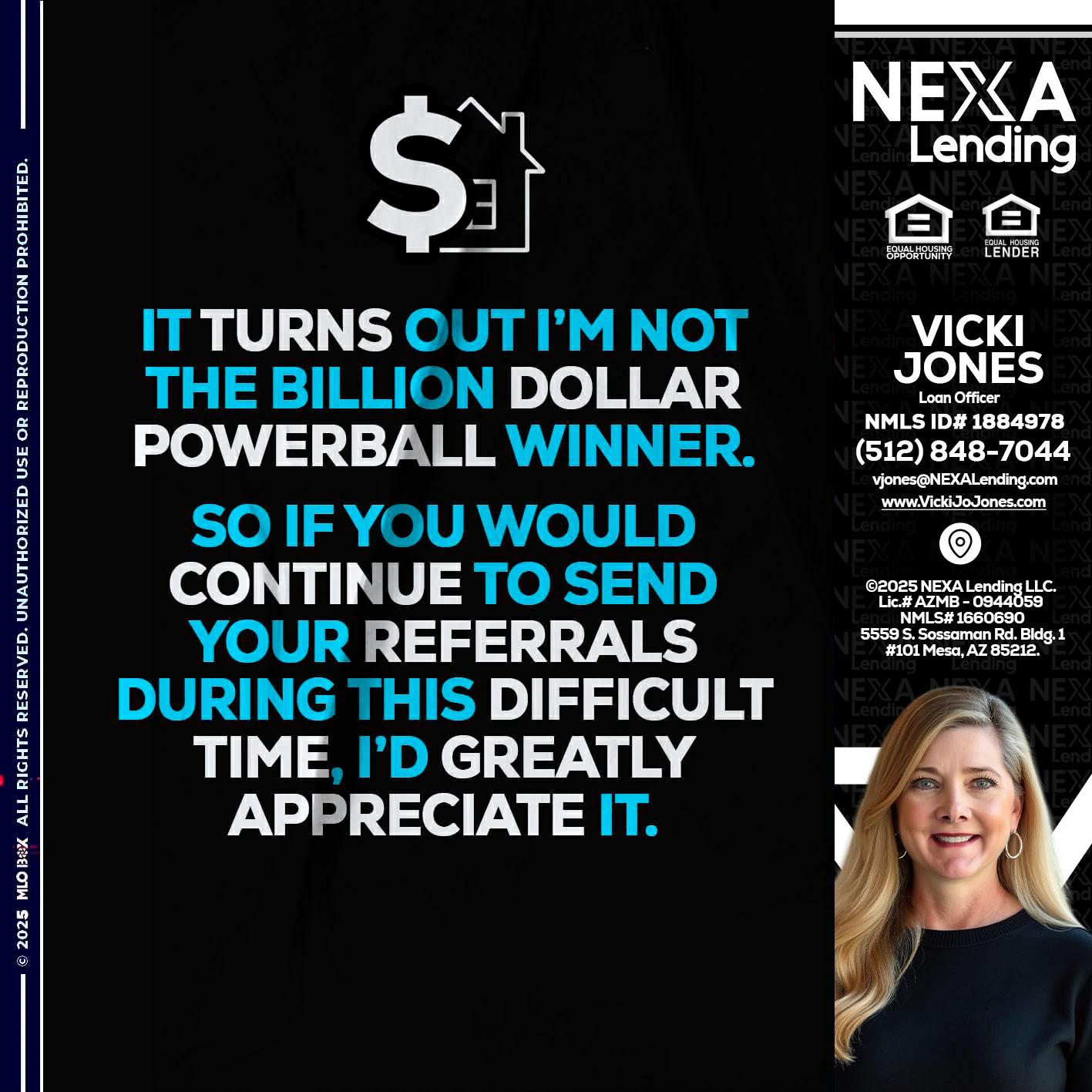 IT TURNS - Vicki Jones -Loan Officer