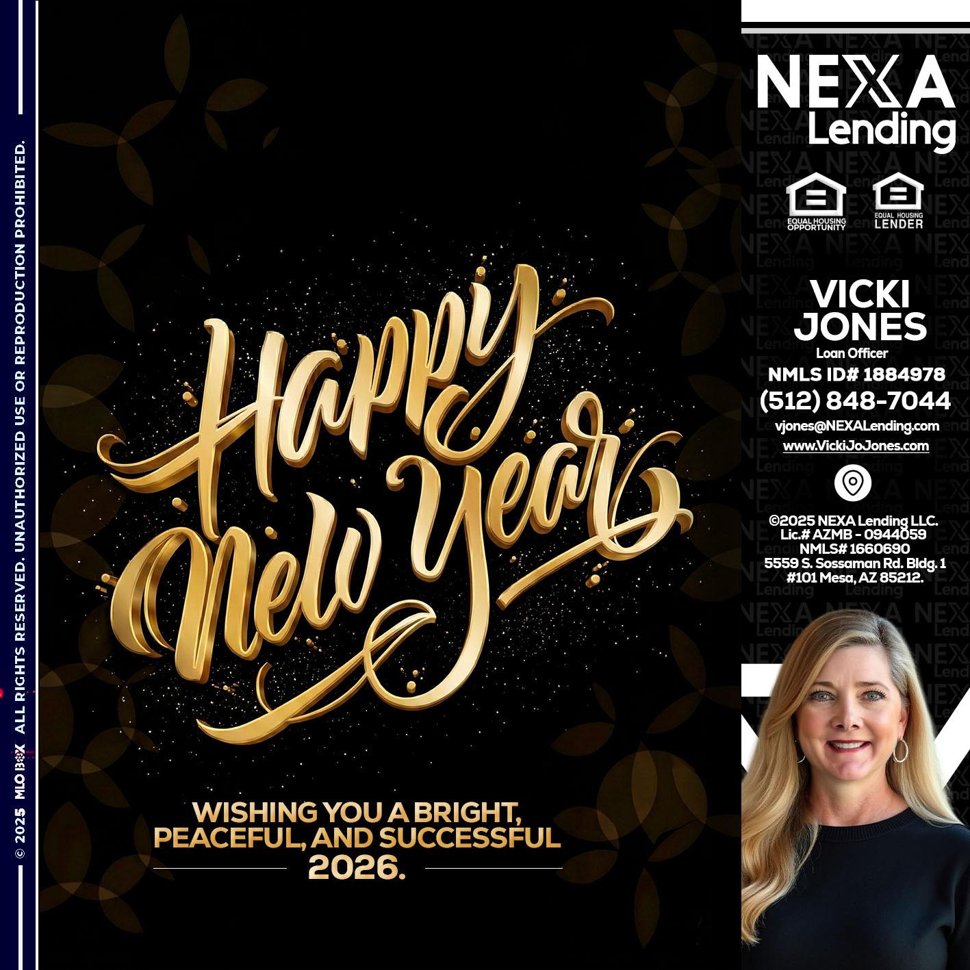 HAPPY NEW YEAR - Vicki Jones -Loan Officer