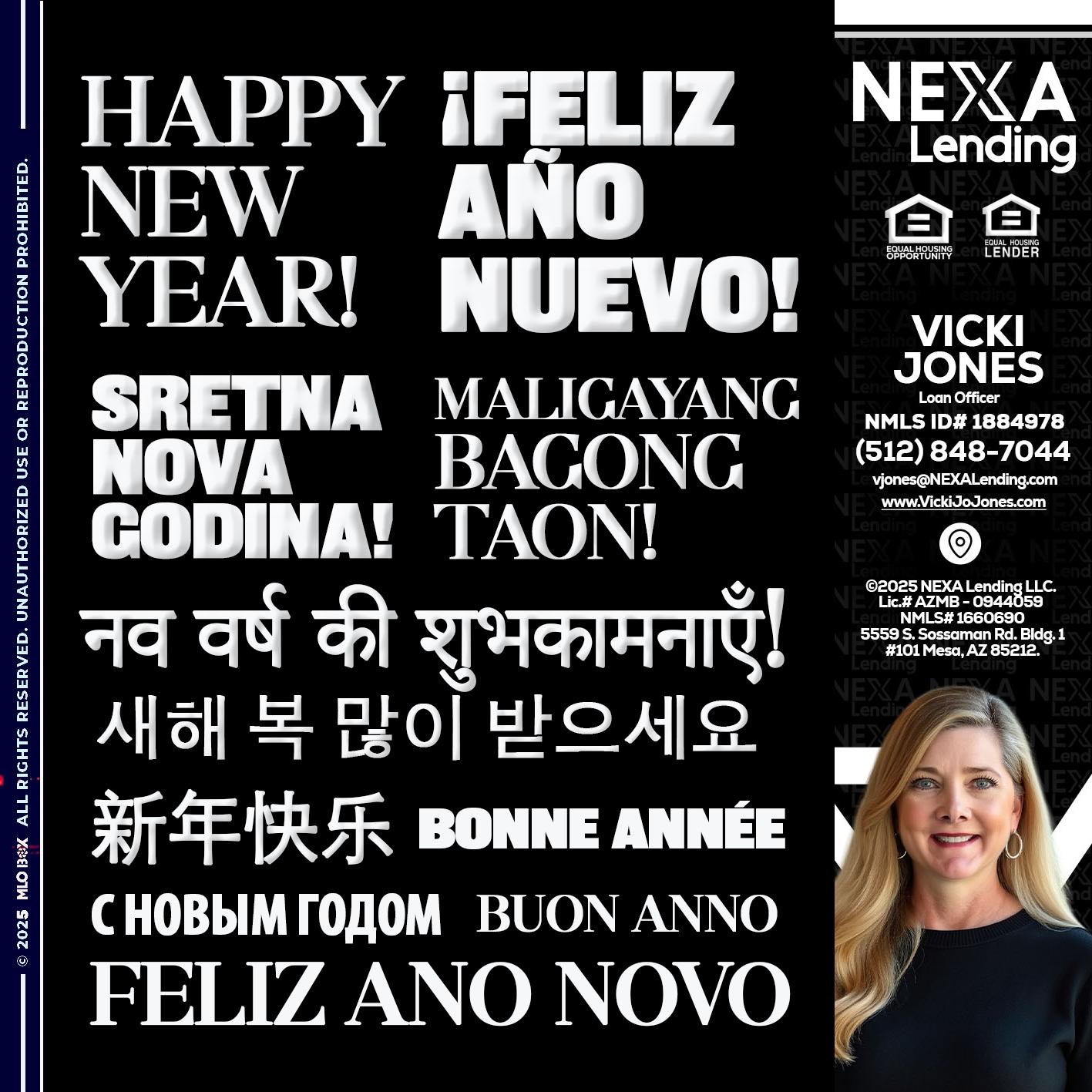 HAPPY NEW YEAR - Vicki Jones -Loan Officer