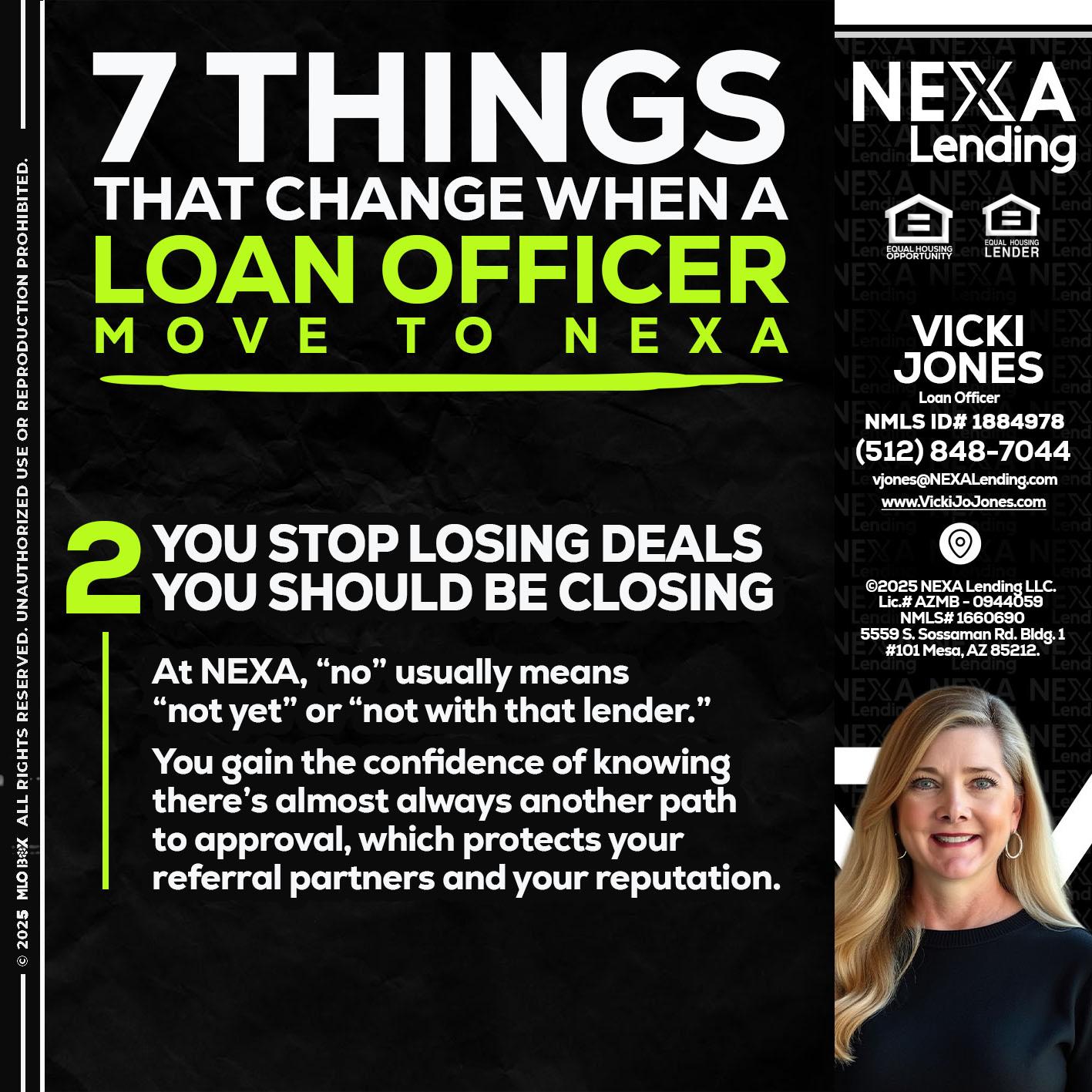 7 THINGS (2) - Vicki Jones -Loan Officer