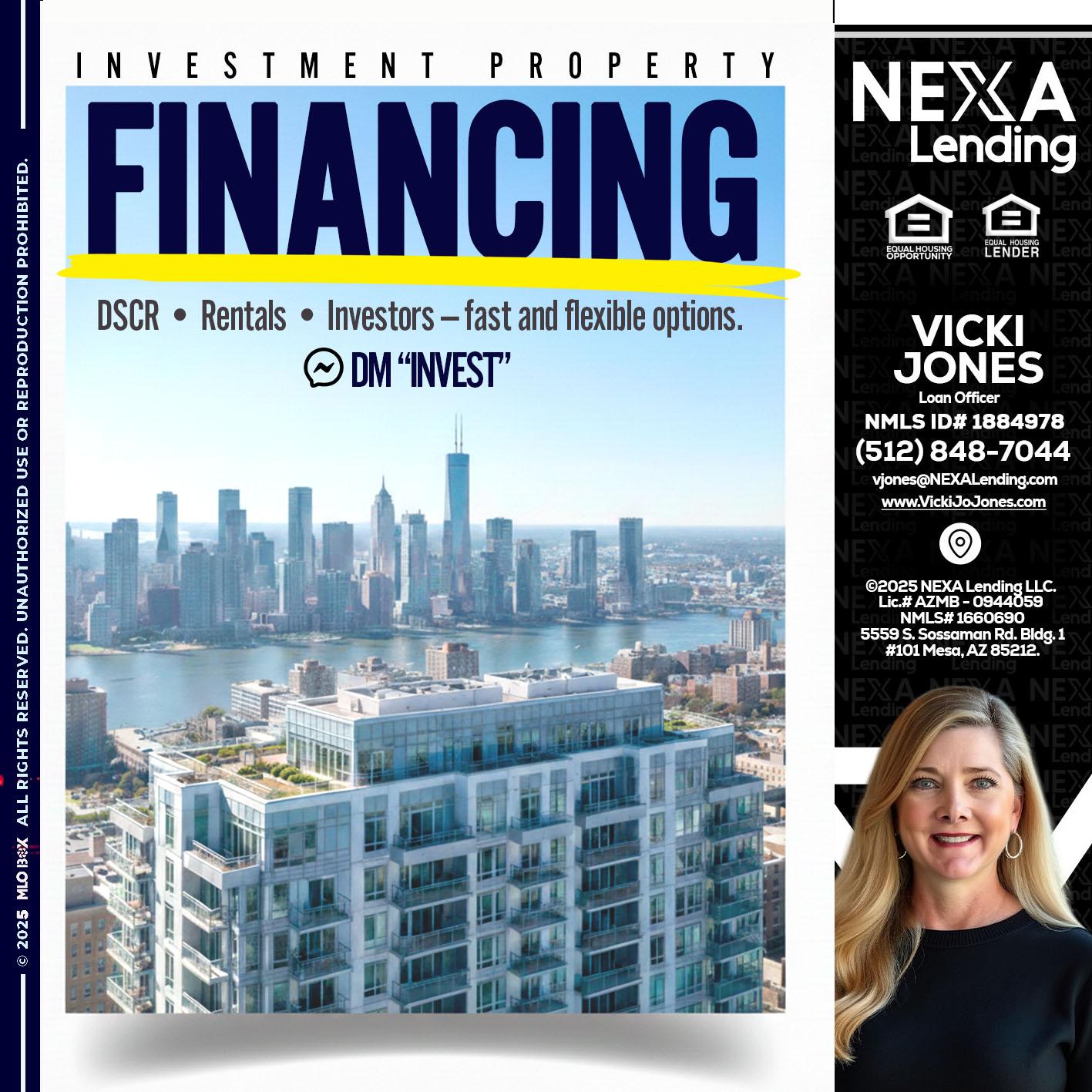 FINANCING - Vicki Jones -Loan Officer