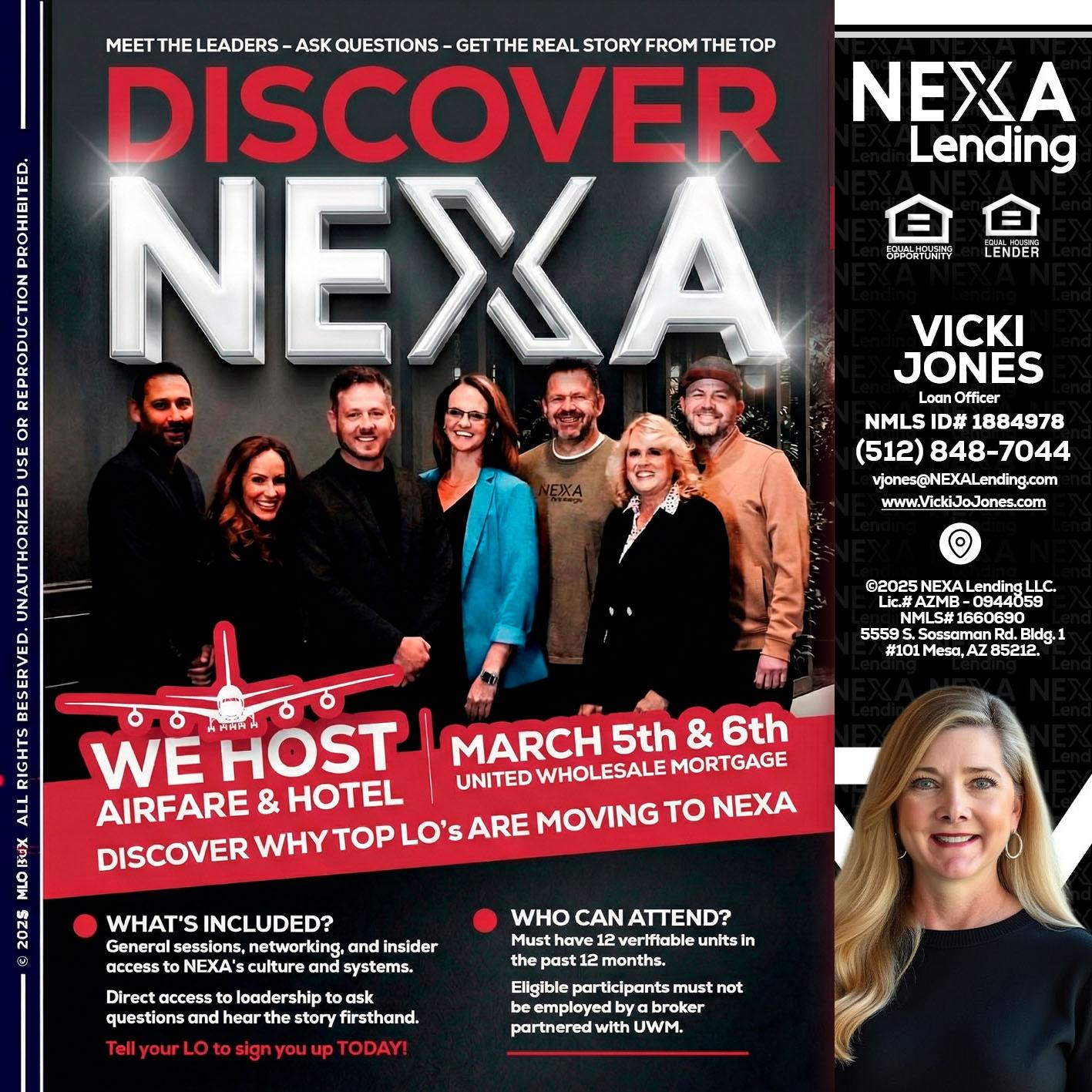DISCOVER NEXA - Vicki Jones -Loan Officer