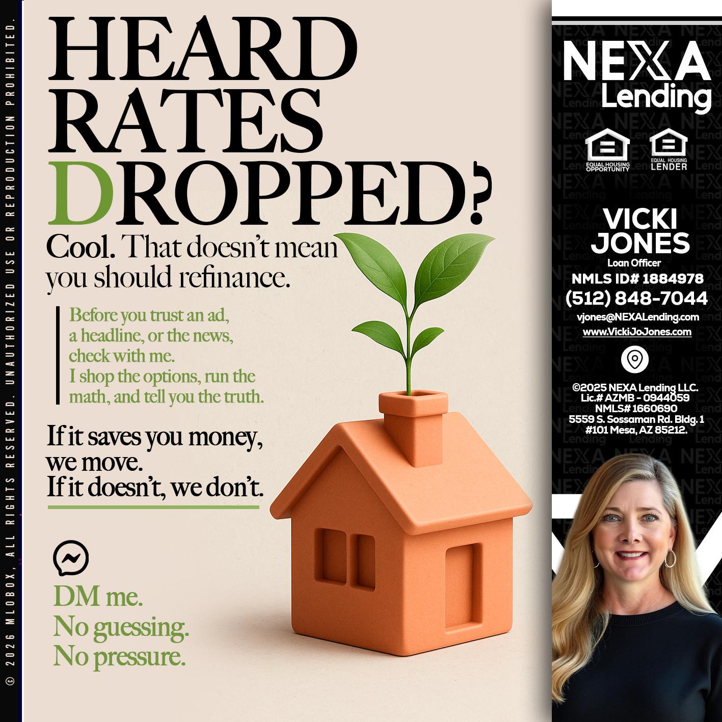 HEARD RATES - Vicki Jones -Loan Officer