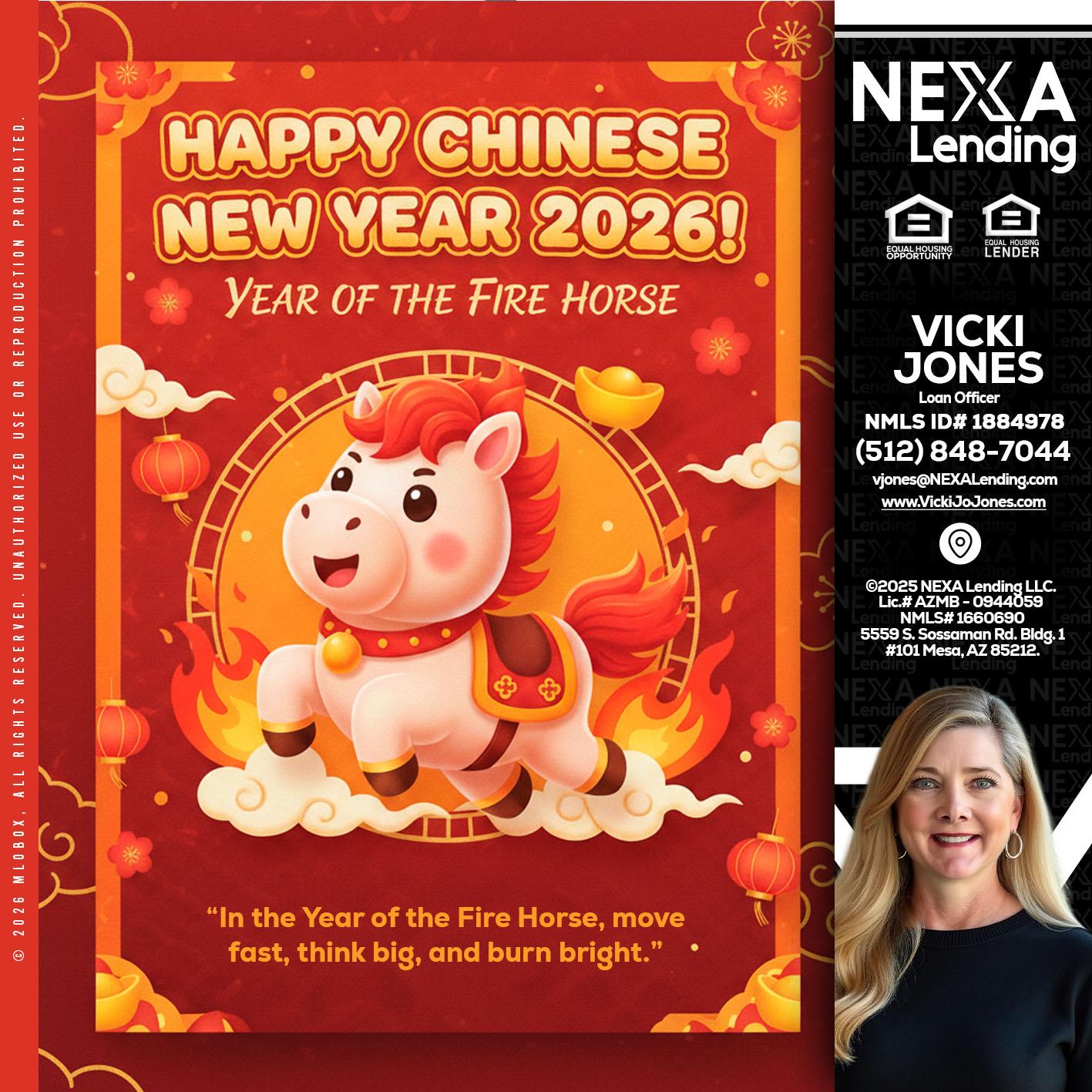happy Chinese new year - Vicki Jones -Loan Officer