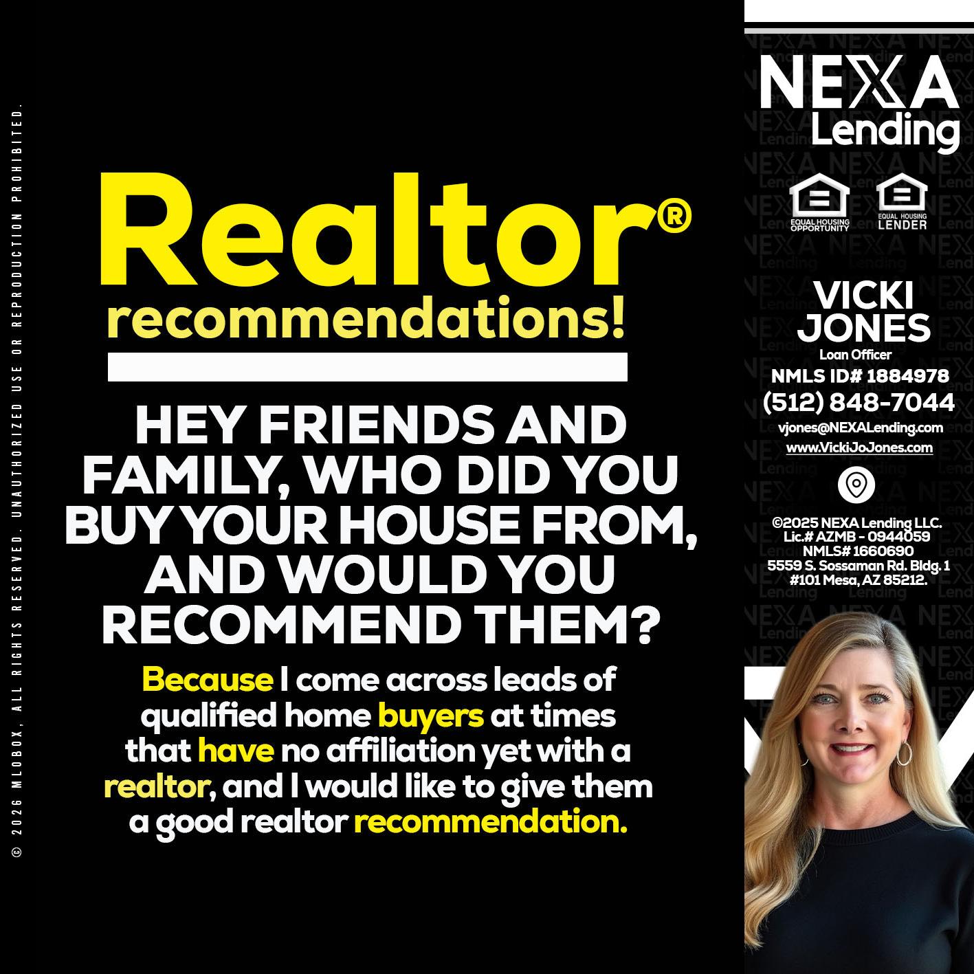 REALTOR - Vicki Jones -Loan Officer