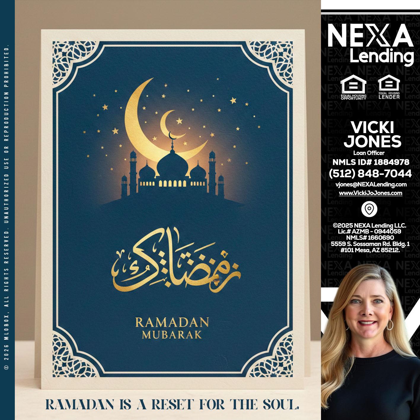 HAPPY RAMADAN - Vicki Jones -Loan Officer