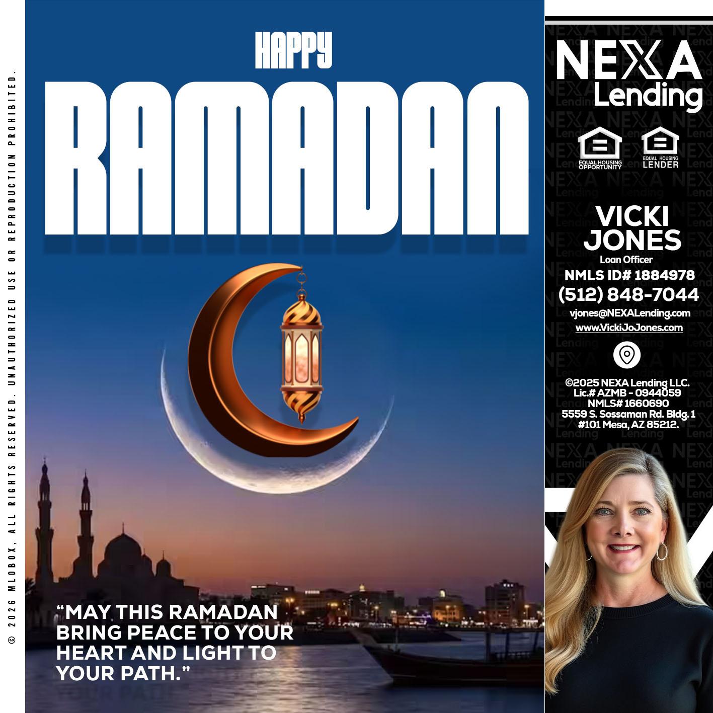 RAMADAN - Vicki Jones -Loan Officer