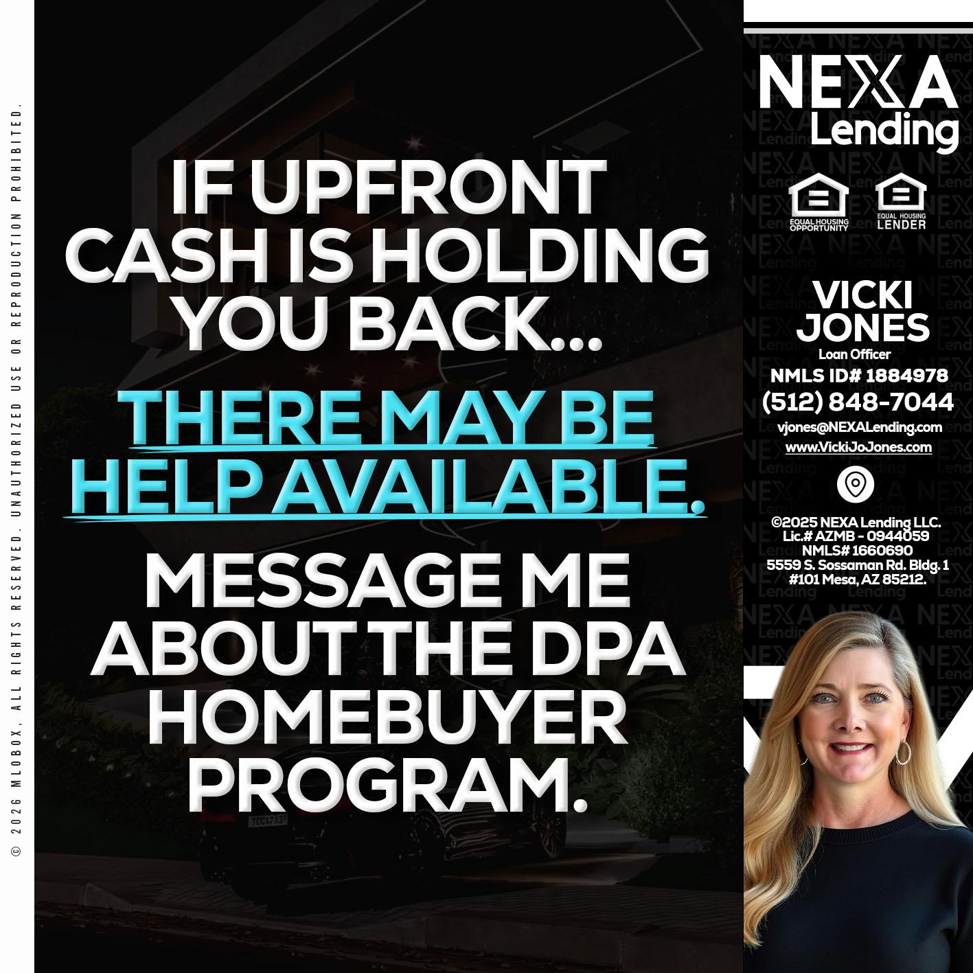 IF UPFRONT - Vicki Jones -Loan Officer