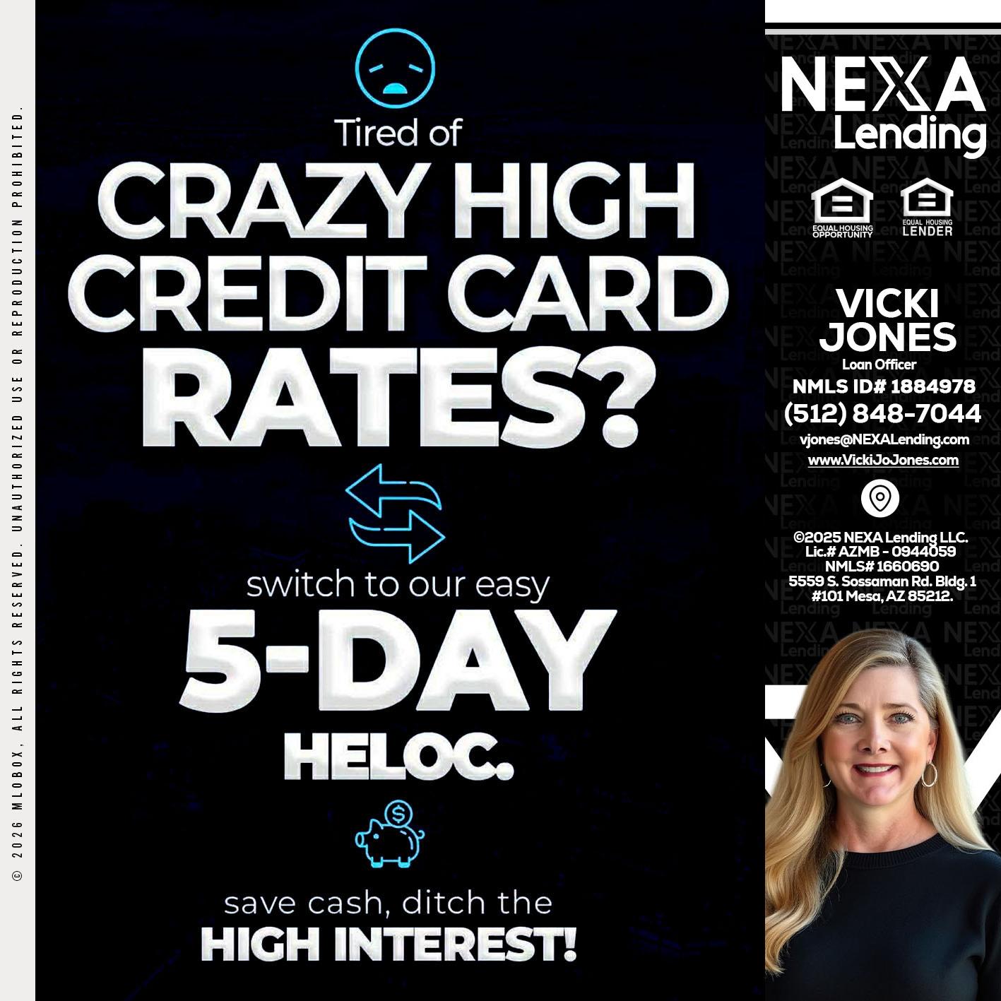 CRAZY HIGH - Vicki Jones -Loan Officer