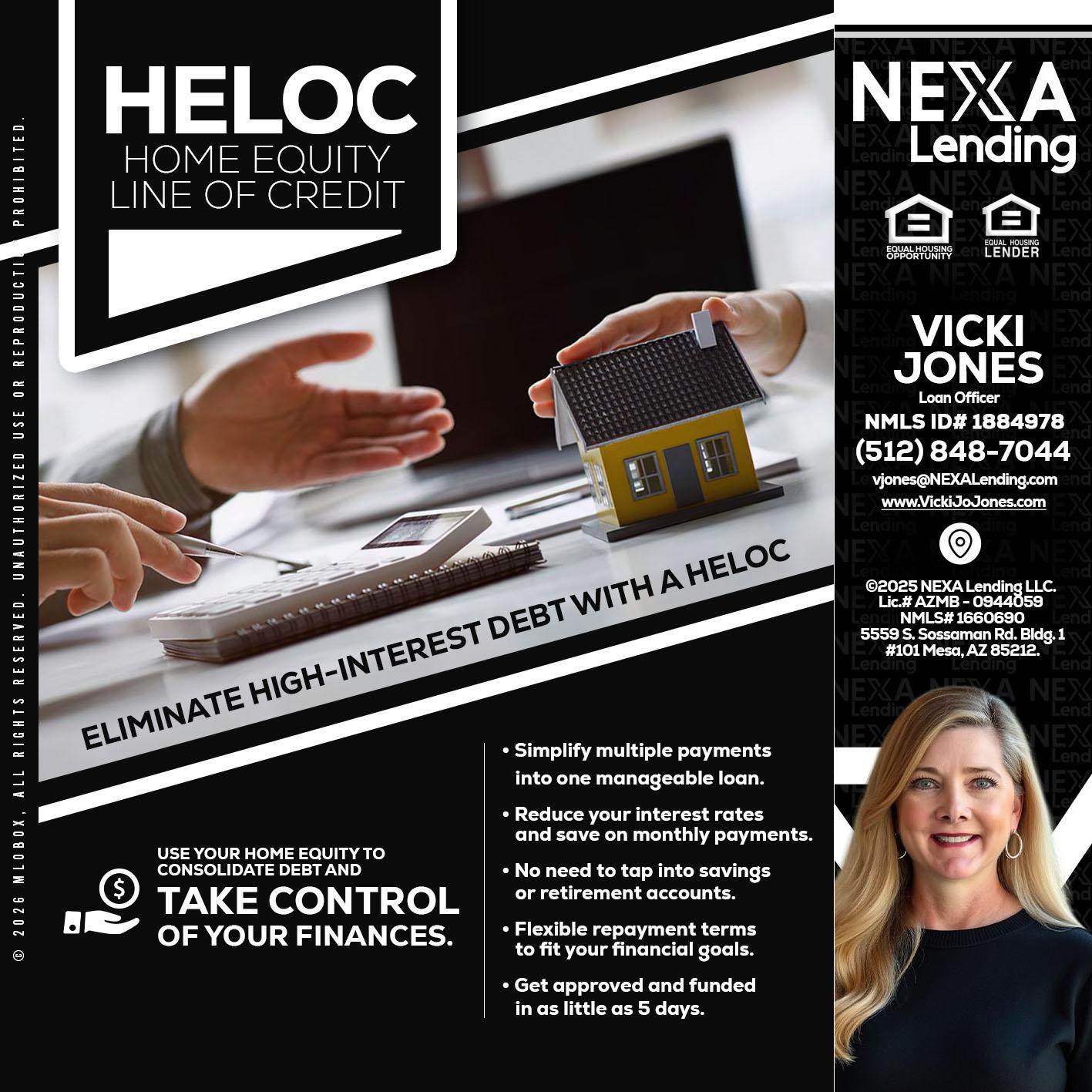 HELOC - Vicki Jones -Loan Officer