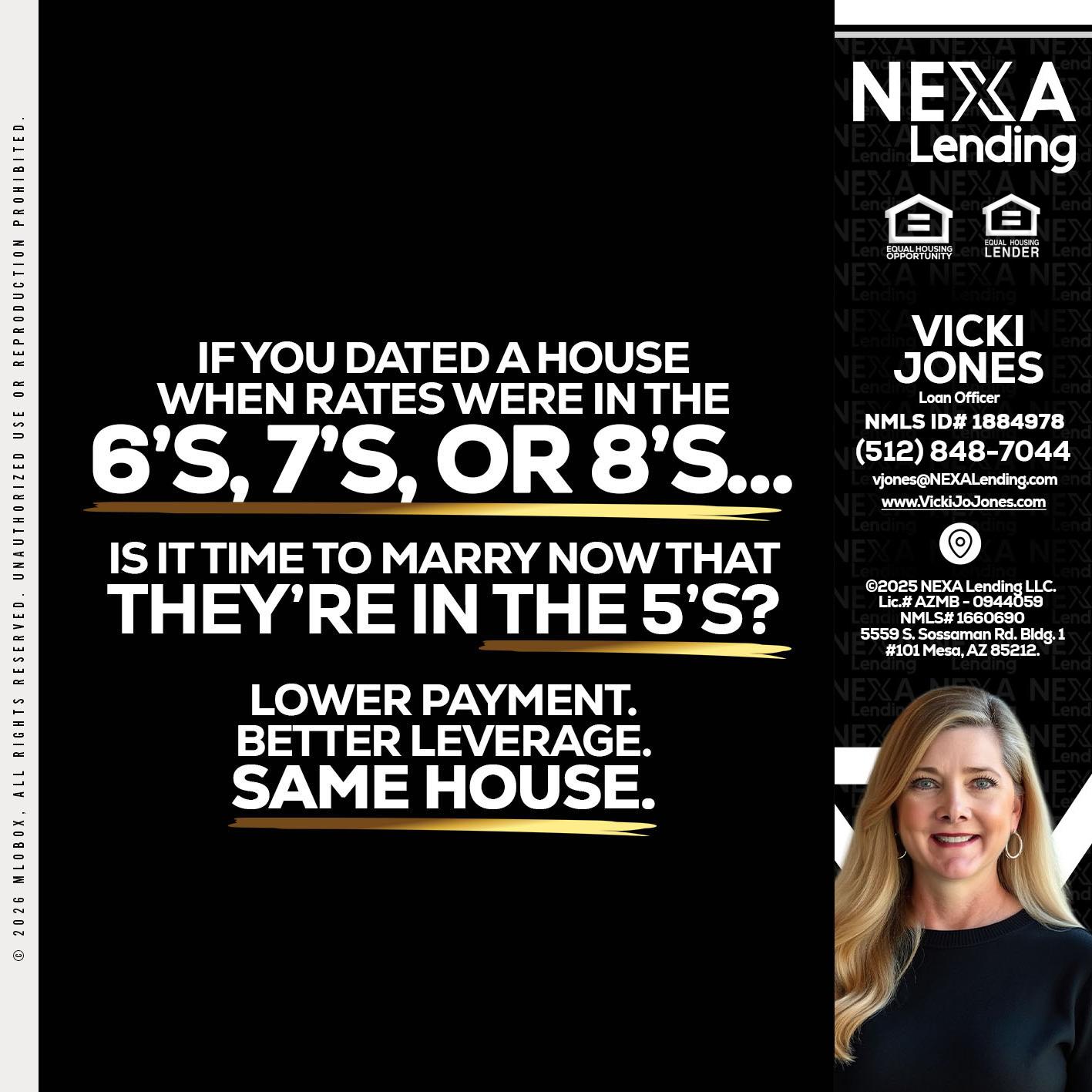 if you dated a house - Vicki Jones -Loan Officer