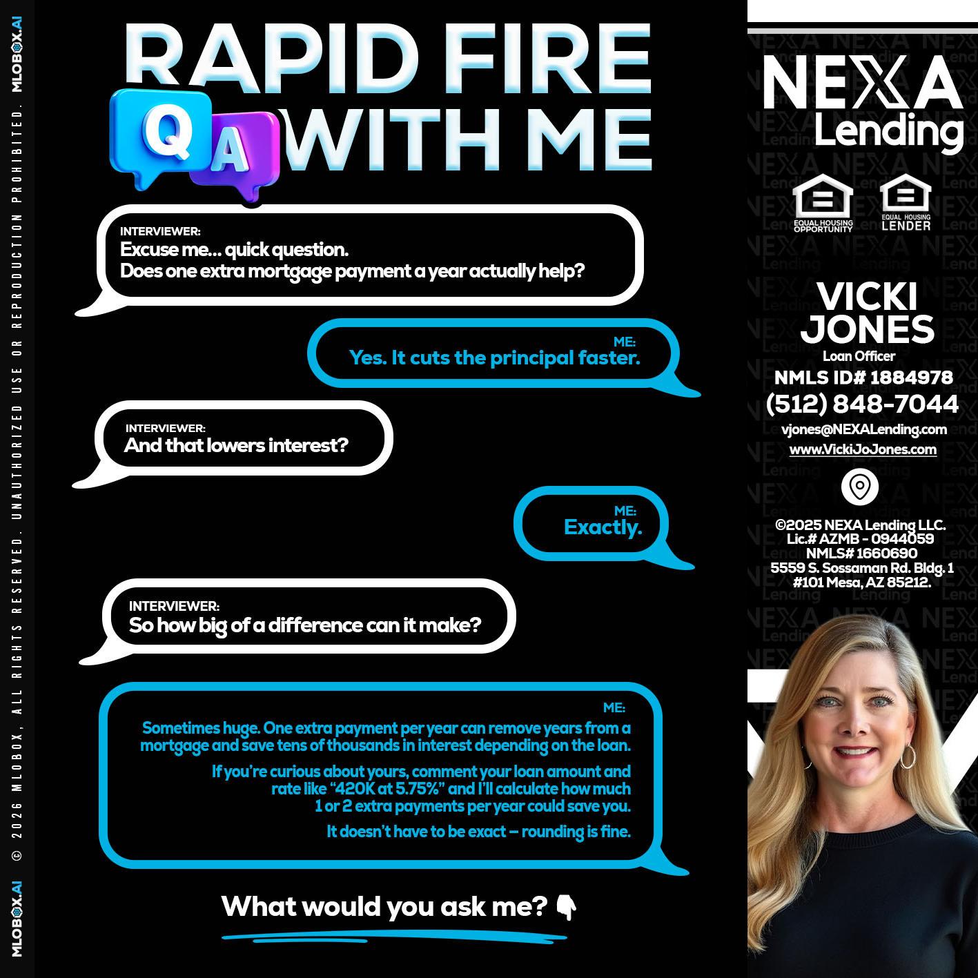 RAPID Q&A - Vicki Jones -Loan Officer