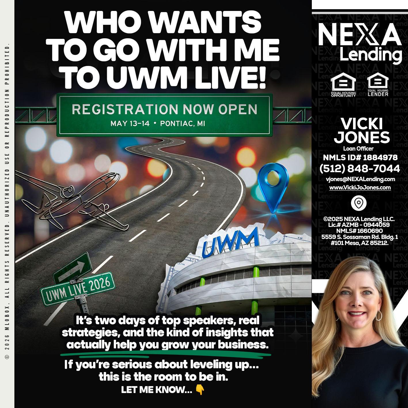 WHO WANTS - Vicki Jones -Loan Officer