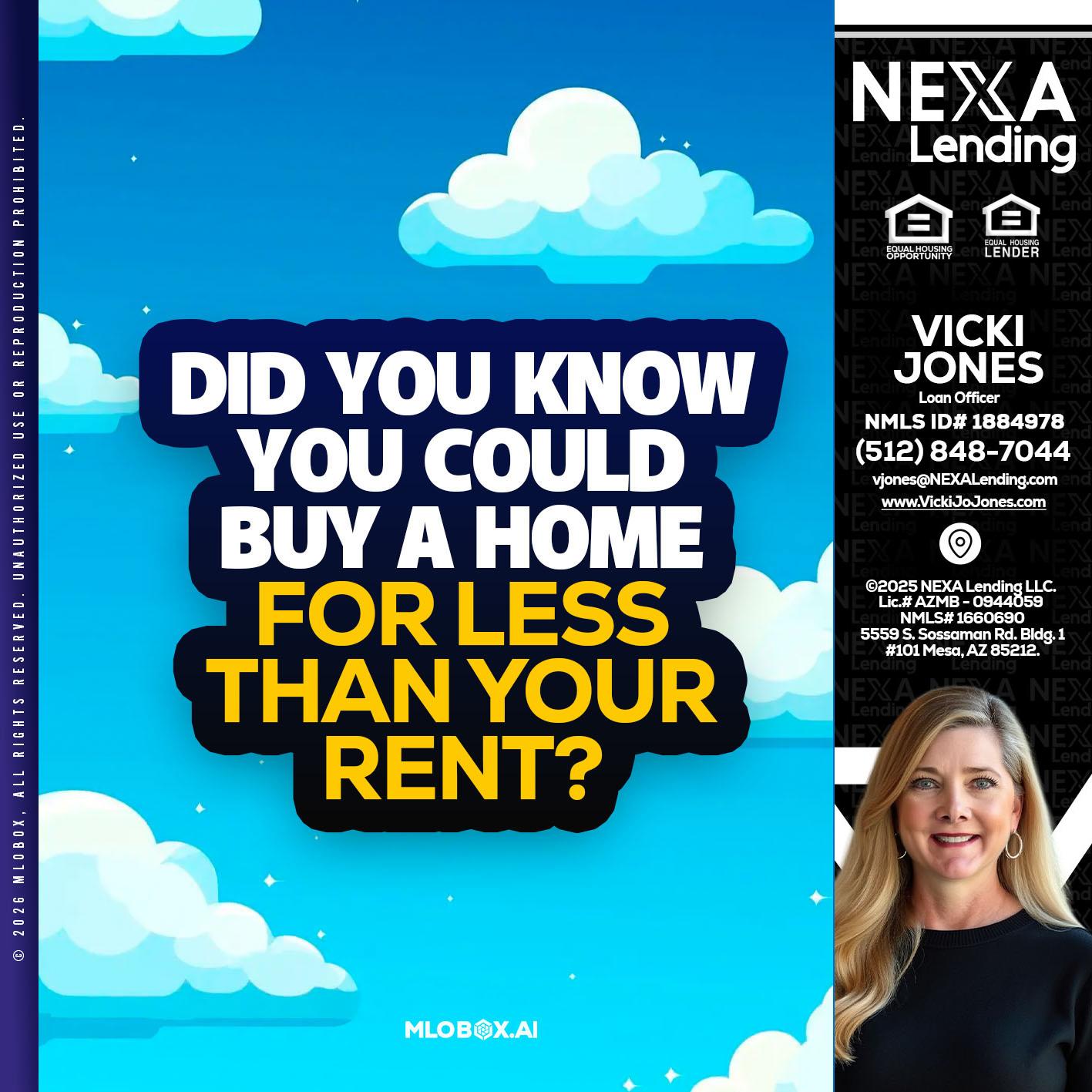 DID YOU KNOW - Vicki Jones -Loan Officer