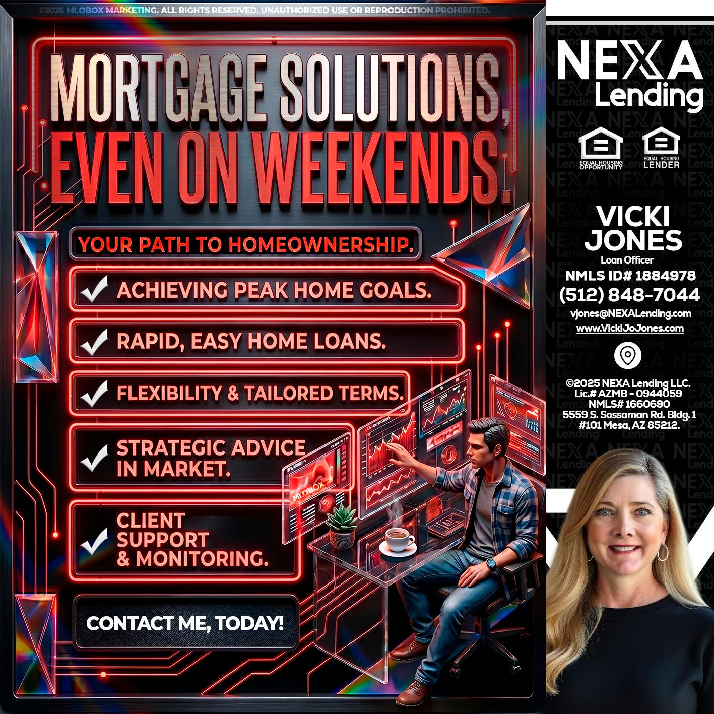 WEEKEND SOLUTIONS - Vicki Jones -Loan Officer