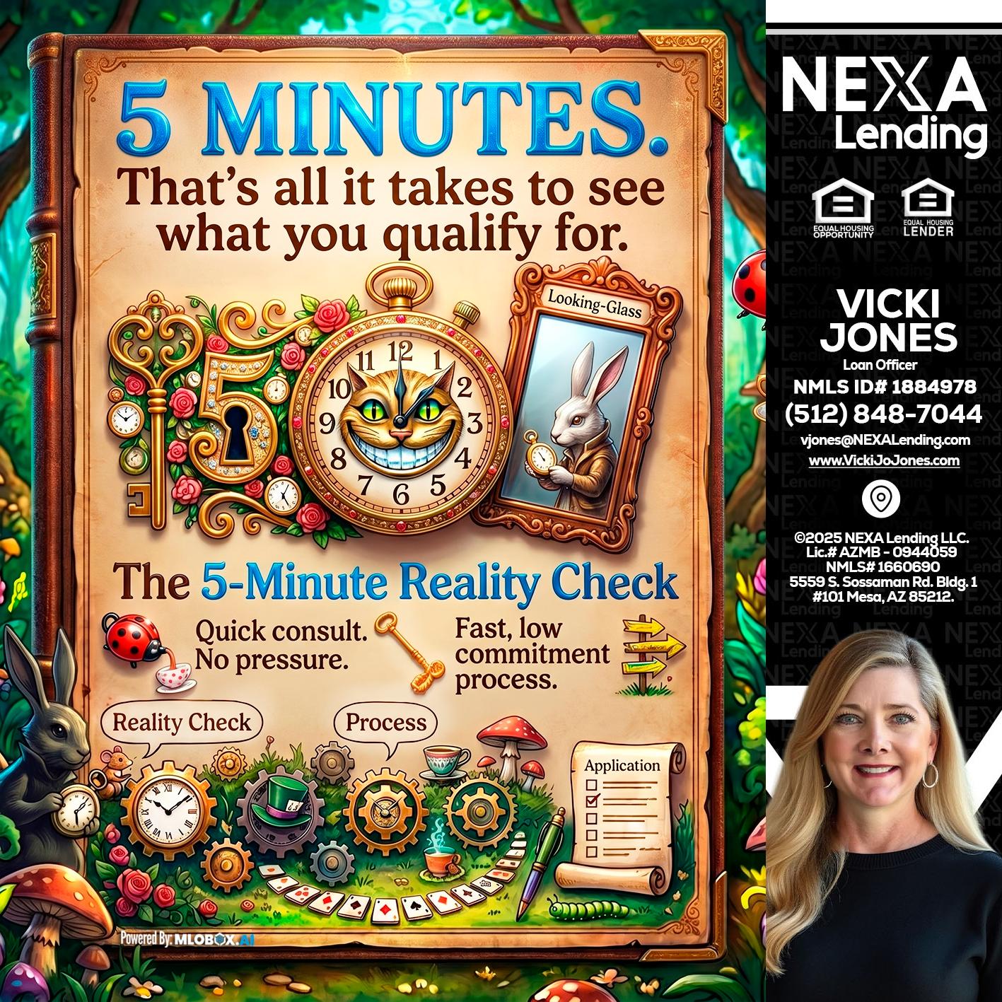 Reality Check! - Vicki Jones -Loan Officer