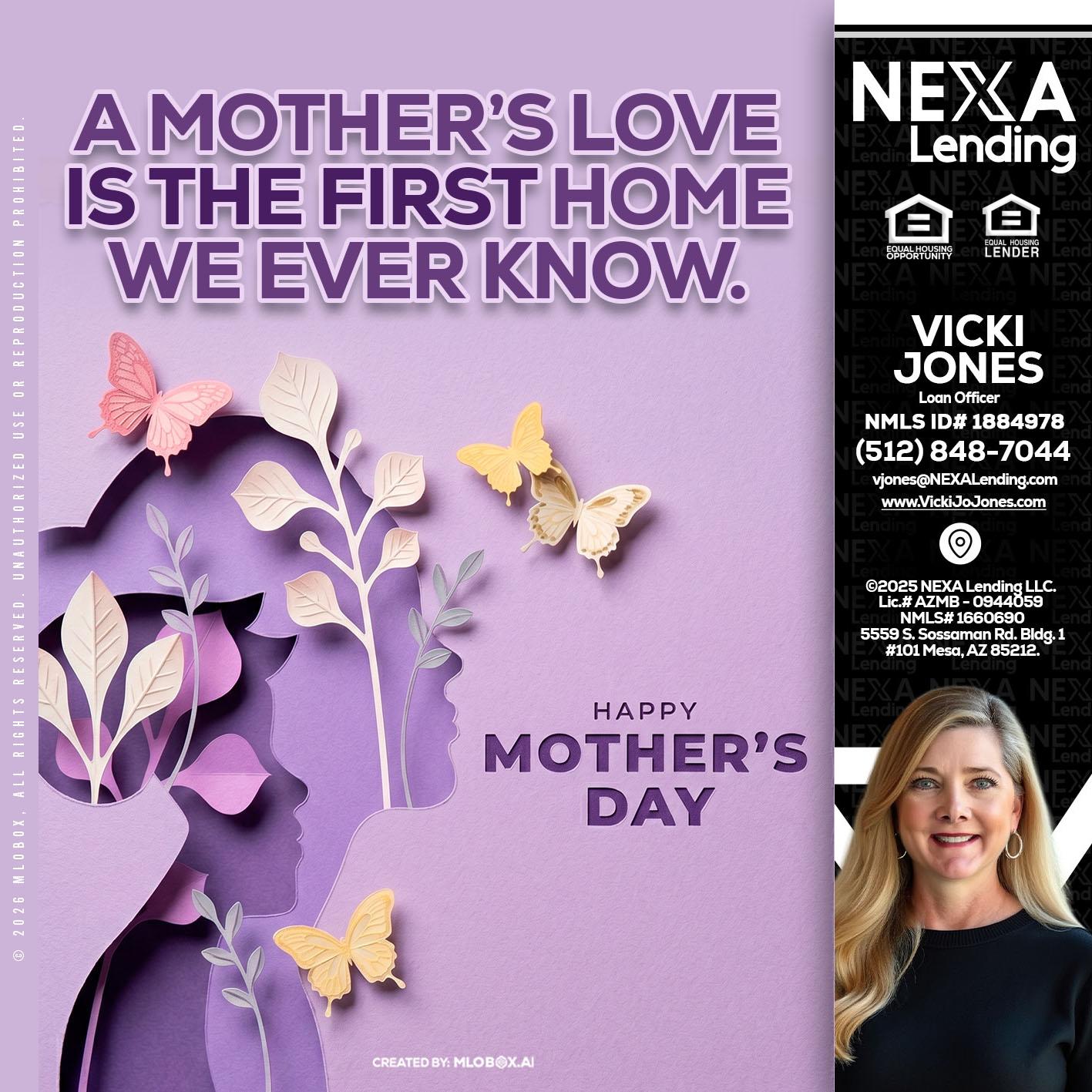 MOTHERS DAY - Vicki Jones -Loan Officer