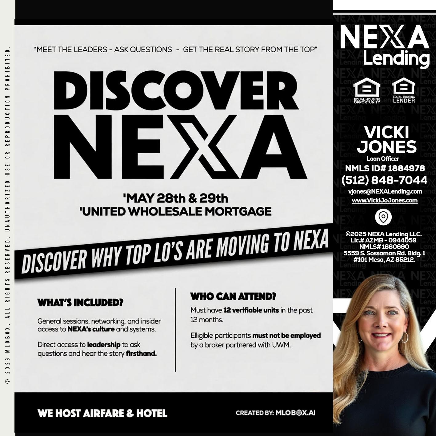 DISCOVER NEXA - Vicki Jones -Loan Officer