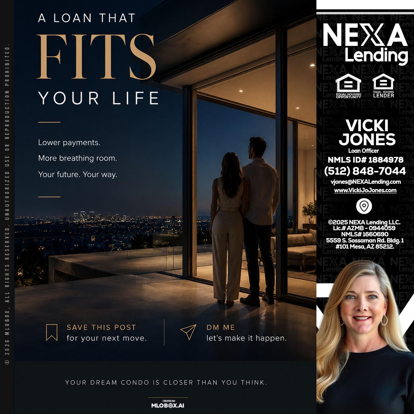 LOANS THAT FIT - Vicki Jones -Loan Officer