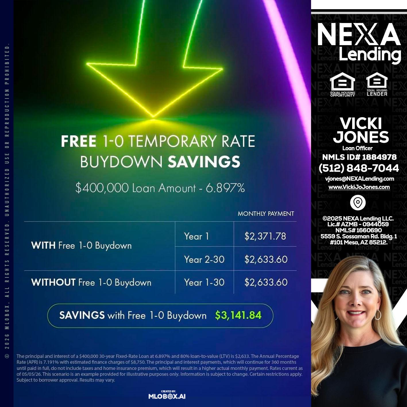 BUYDOWN - Vicki Jones -Loan Officer