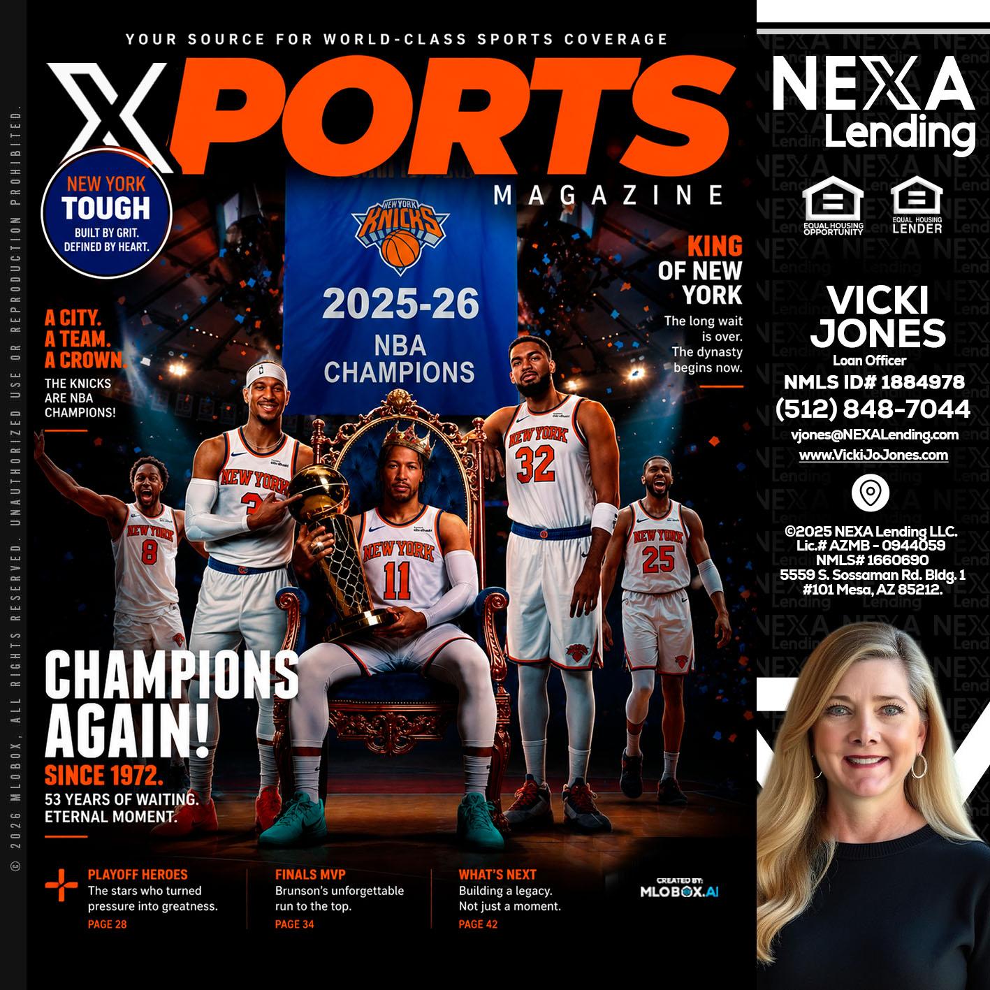 XPORTS MAGAZINE - Vicki Jones -Loan Officer