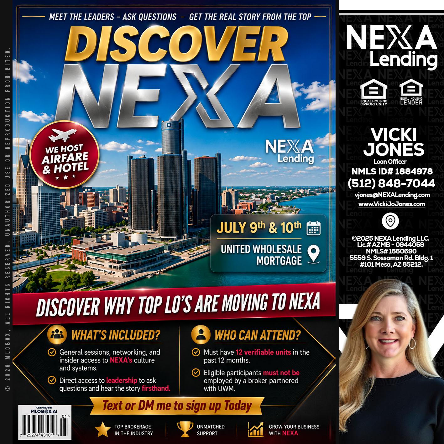 DISCOVER NEXA - Vicki Jones -Loan Officer