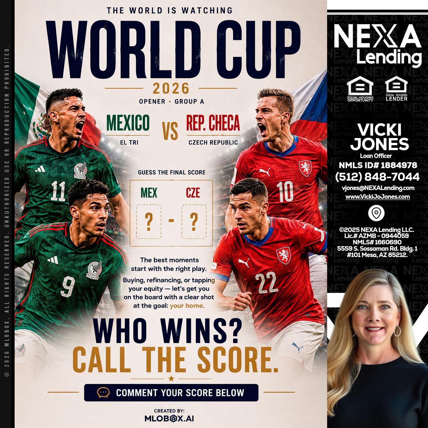 WORLD CUP 2026 - Vicki Jones -Loan Officer