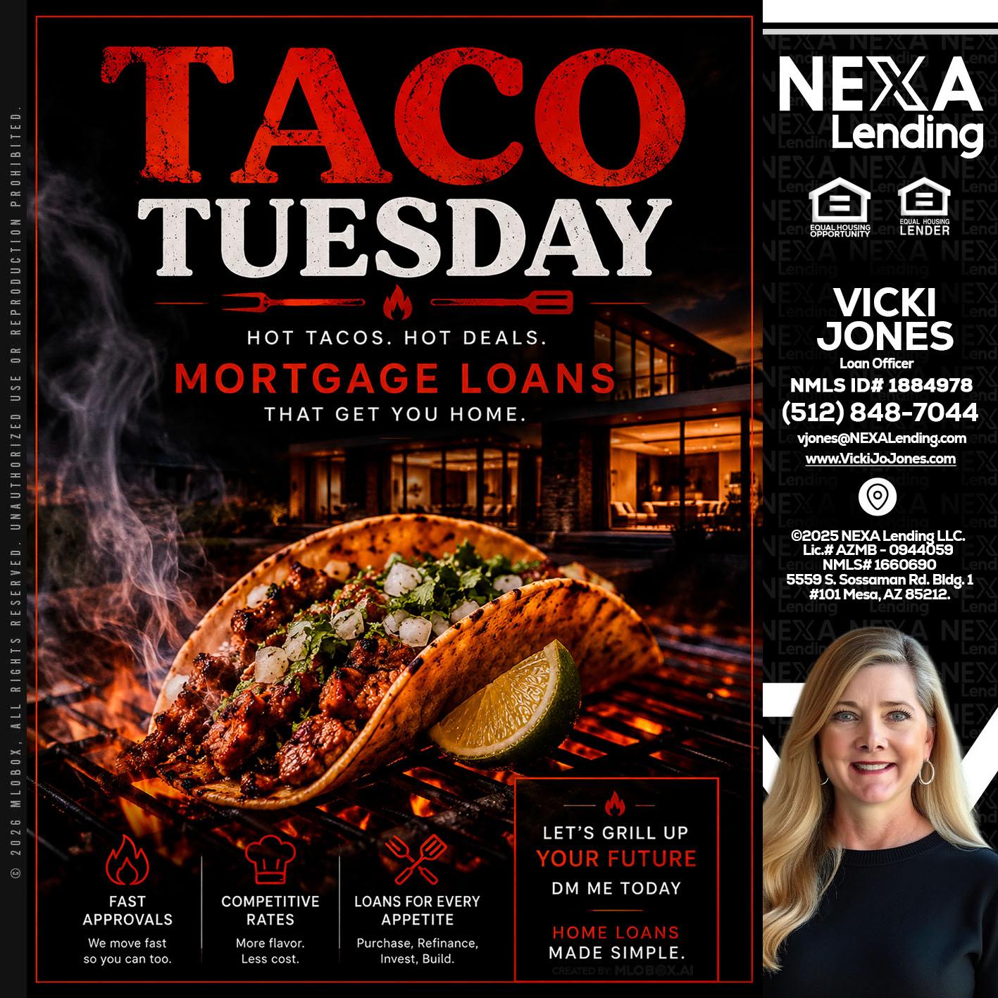 TACO TUESDAY - Vicki Jones -Loan Officer