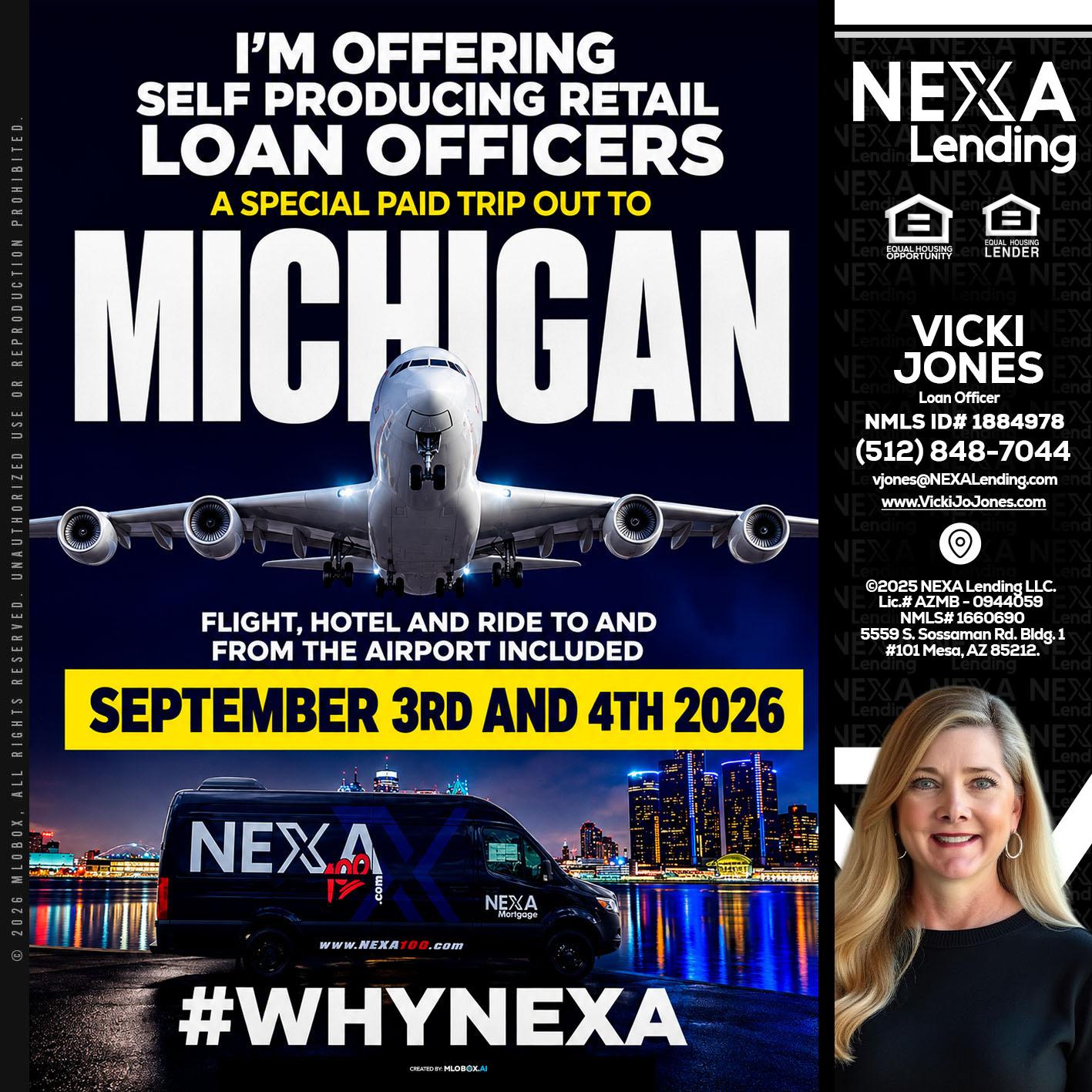 MICHIGAN - Vicki Jones -Loan Officer
