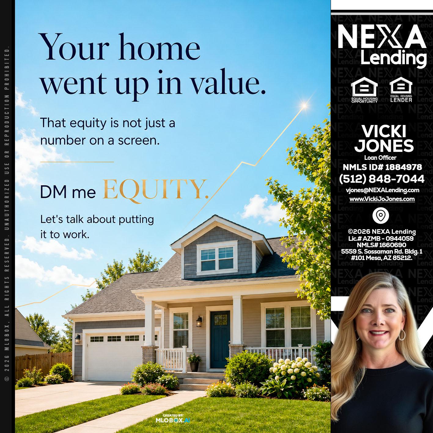 YOUR HOME - Vicki Jones -Loan Officer
