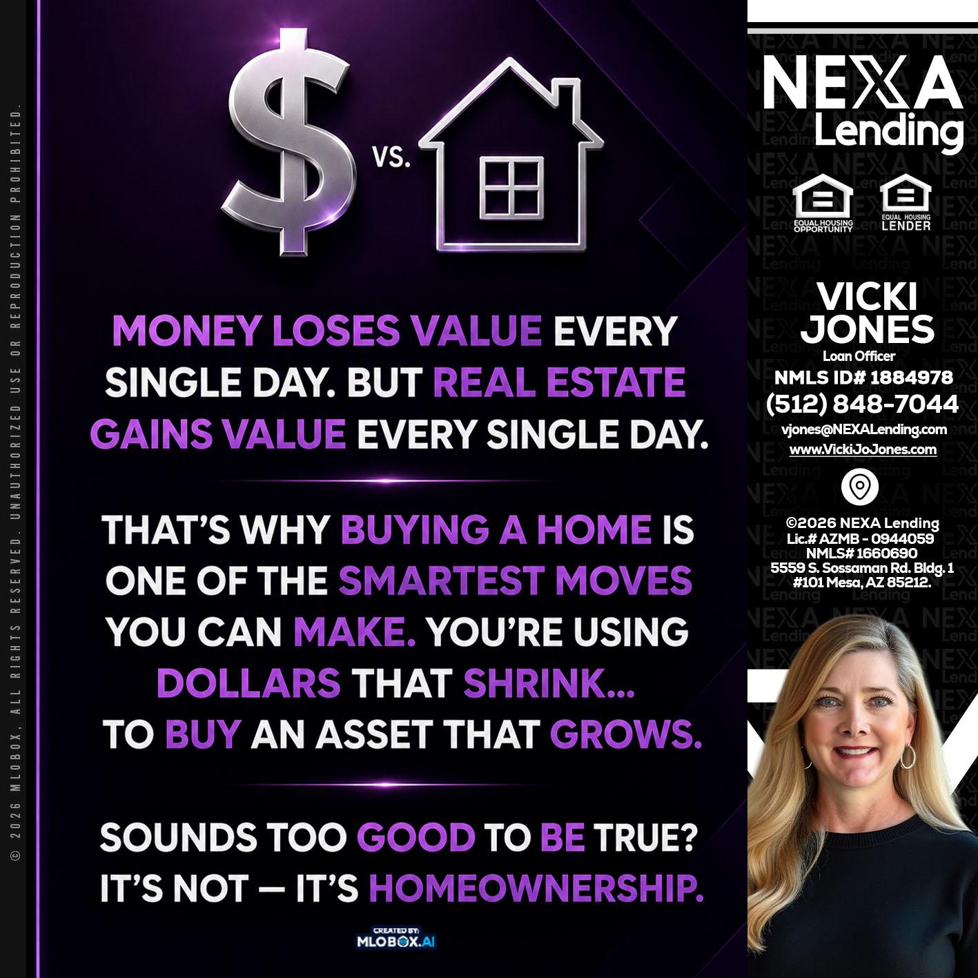 MONEY LOSES - Vicki Jones -Loan Officer
