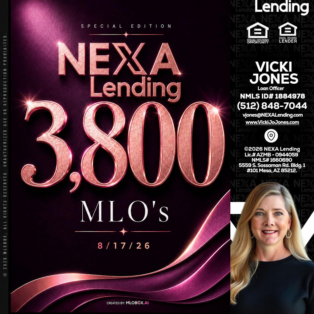 3800 MLOs - Vicki Jones -Loan Officer