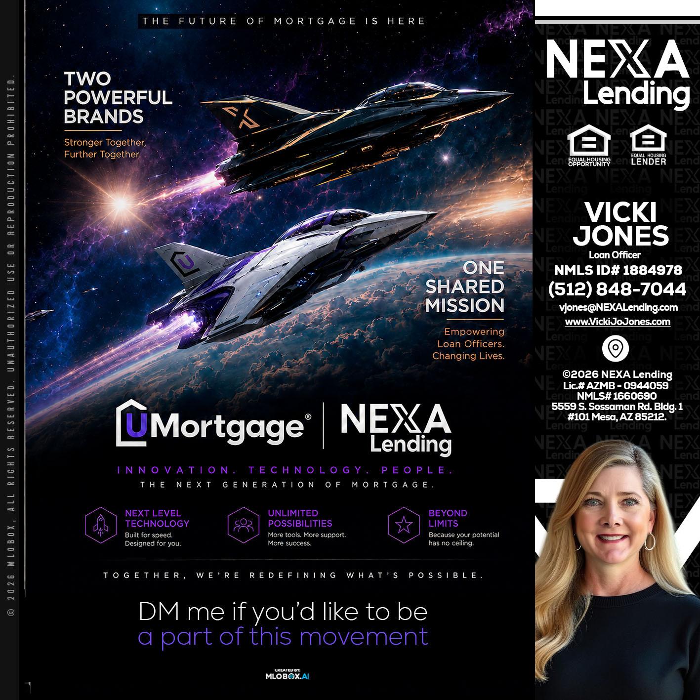 U Mortgage + NEXA lending - Vicki Jones -Loan Officer