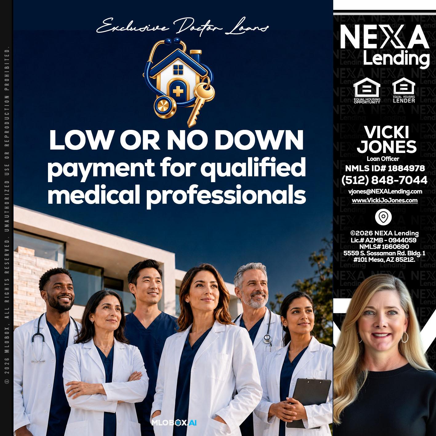 DOCTOR LOANS - Vicki Jones -Loan Officer