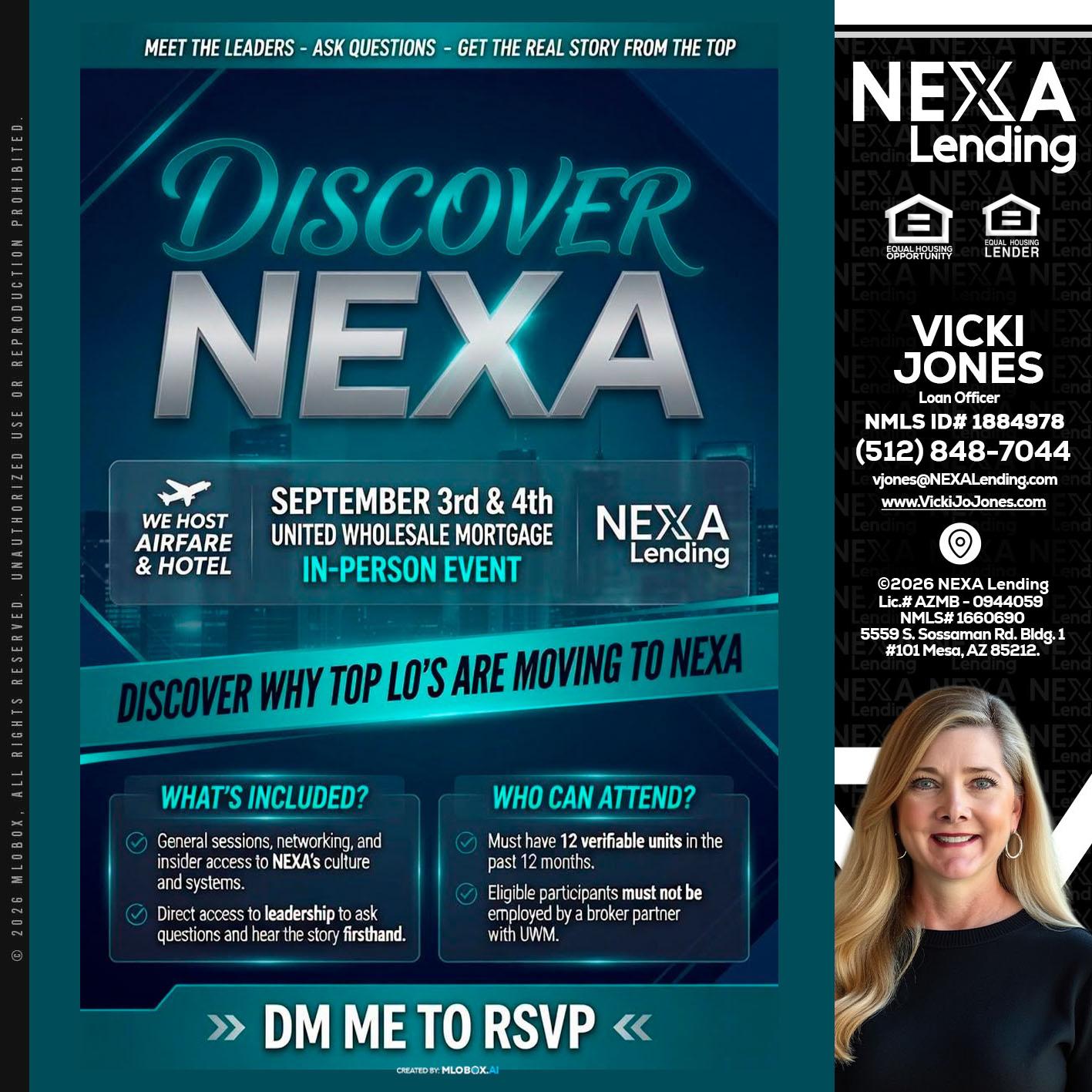 DISCOVER NEXA - Vicki Jones -Loan Officer