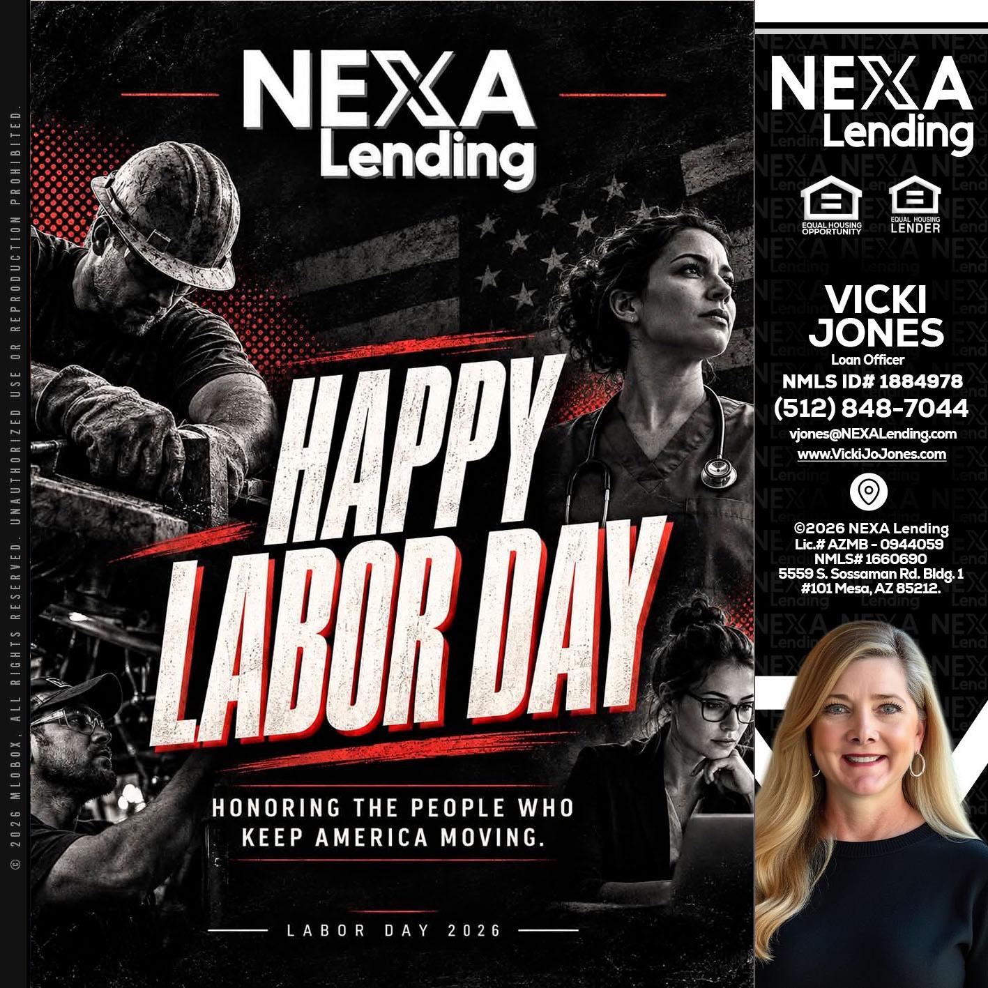 LABOR DAY - Vicki Jones -Loan Officer