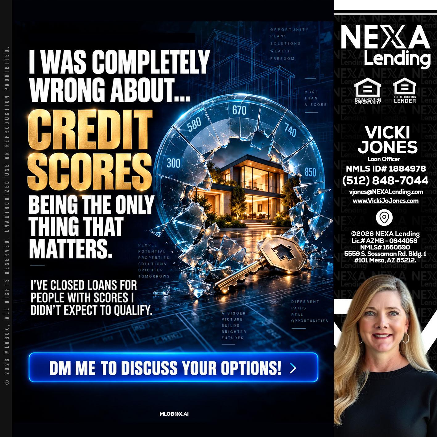 I WAS COMPLETY - Vicki Jones -Loan Officer