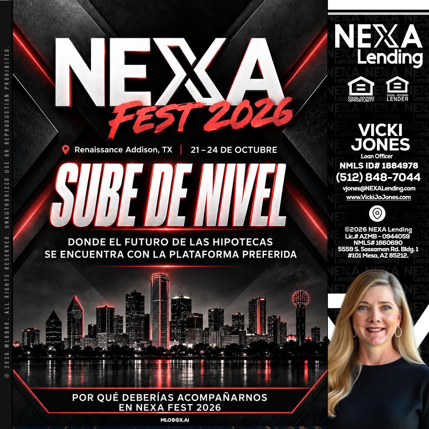 NEXA fest 2026 - Vicki Jones -Loan Officer